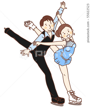 花樣滑冰運動員（一對） 55022523