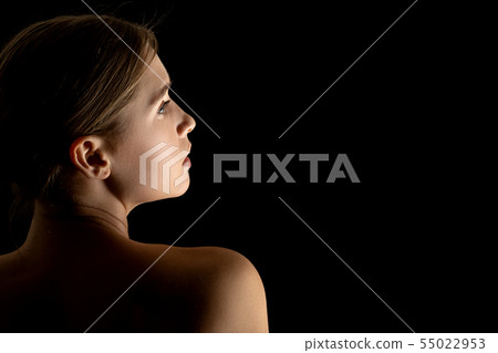 young female profile 55022953