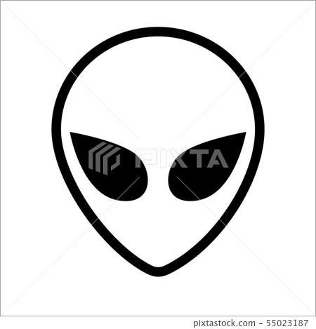 Extraterrestrial alien face 55023187