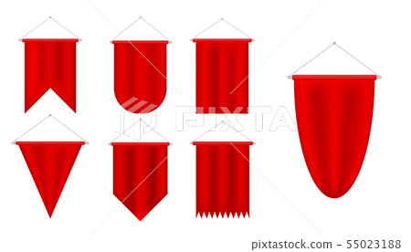 Pennant Flag Set Vector. Pennant Flag Set Vector. 55023188