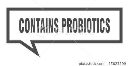 contains probiotics sign. contains probiotics 55023299