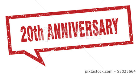 20th anniversary sign. 20th anniversary square 55023664
