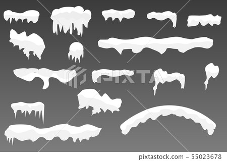 Snow caps, snowballs and snowdrifts set Snow caps, snowballs and snowdrifts set 55023678