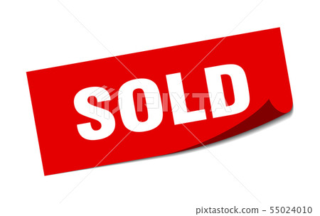 sold sticker. sold square isolated sign. sold 55024010