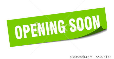 Opening Soon Sticker Opening Soon Square Isolated Sign Opening