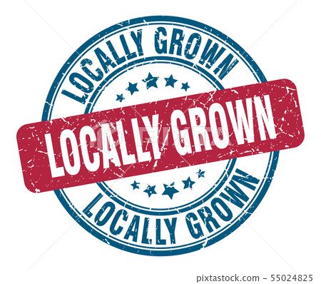 locally grown stamp. locally grown round grunge locally grown stamp. locally grown round grunge 55024825