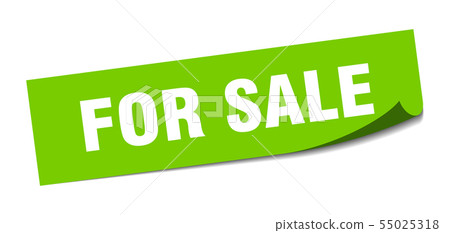 for sale sticker. for sale square isolated sign. 55025318