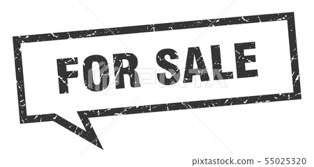 for sale sign. for sale square speech bubble. for 55025320