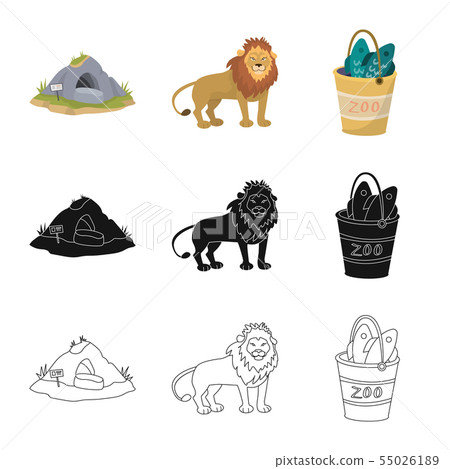 Vector illustration of nature and fun symbol. Set of nature and entertainment stock symbol for web. Vector illustration of nature and fun symbol. Set of nature and entertainment stock symbol for web. 55026189