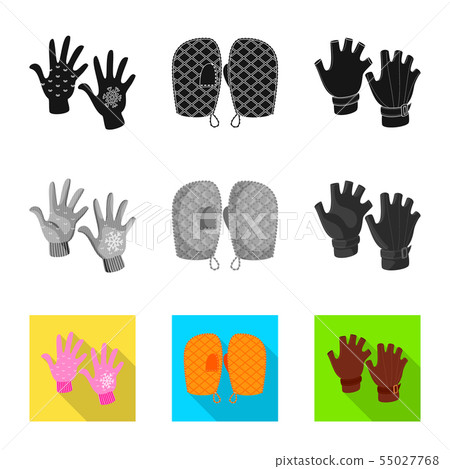 Vector illustration of silhouette and safety symbol. Set of silhouette and comfort stock symbol for 55027768