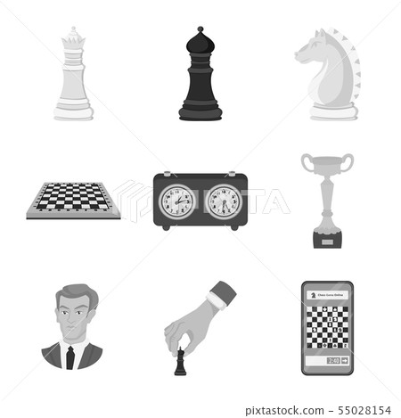 Vector design of tactical and play icon. Set of tactical and thin stock symbol for web. 55028154