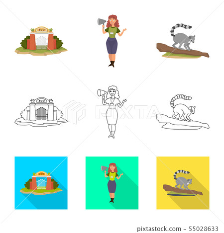 Vector illustration of nature and fun icon. Collection of nature and entertainment stock vector Vector illustration of nature and fun icon. Collection of nature and entertainment stock vector 55028633