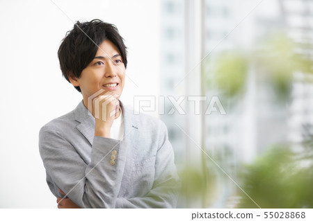 Twenties men standing on the windowsill Twenties men standing on the windowsill 55028868