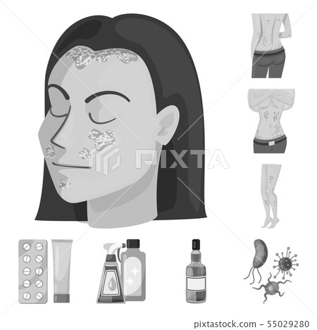 Isolated object of medical and pain icon. Set of medical and disease vector icon for stock. Isolated object of medical and pain icon. Set of medical and disease vector icon for stock. 55029280