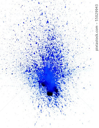 Blue Ink Blot Blue Ink Blot 55029943