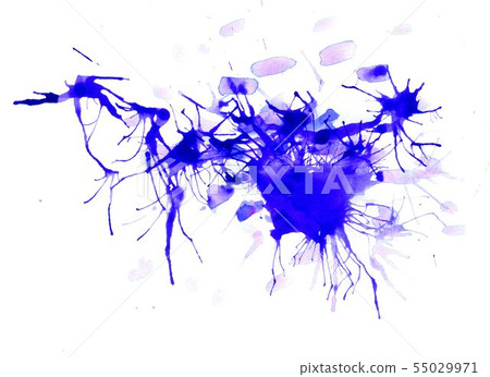 Blue Ink Blot - Stock Illustration [55029971] - PIXTA