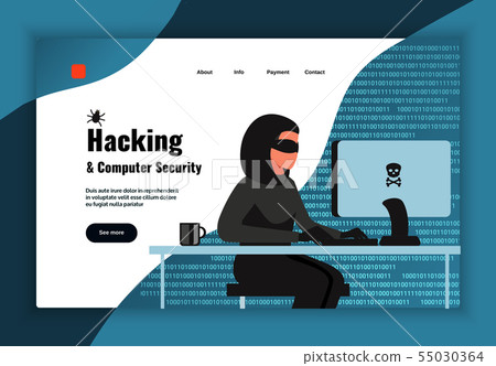 Hacker Page Design - Stock Illustration [55030364] - PIXTA