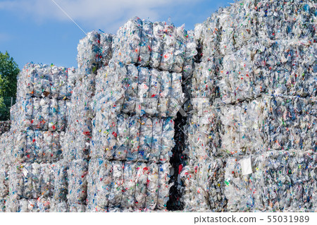 Plastics recycling centers and raw material 55031989