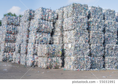 Plastics recycling centers and raw material 55031991