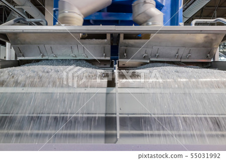 Plastics recycling centers and raw material 55031992