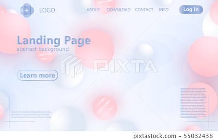 Landing page. Geometric background. Landing page. Geometric background. 55032438