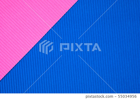 Blue and pink corrugated paper texture, use for Blue and pink corrugated paper texture, use for 55034956