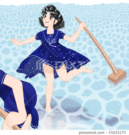 JK Yuna“夏來!”藏青色水手服10沒有天空,沒有游泳池,2人 JK Yuna“夏來!”藏青色水手服10沒有天空,沒有游泳池,2人 55035275