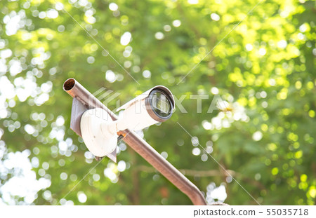 CCTV cameras are installed in the garden beautiful CCTV cameras are installed in the garden beautiful 55035718