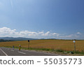 北海道旅遊形象拼湊而成的道路 55035773