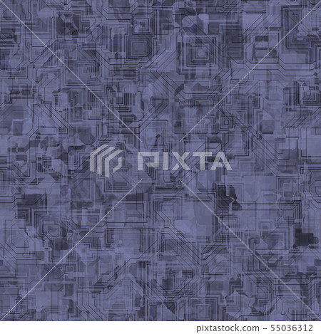 Spaceship hull texture or pattern. Seamless SciFi Panels. Futuristic illustration 55036312