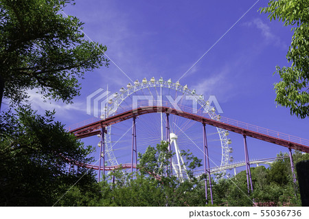 Brazilian Park Kashiwa-yama Highland Ferris wheel and roller coaster Kojima Kurashiki, Okayama Prefecture 55036736