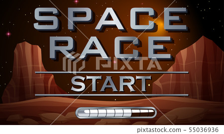 Space race start background Space race start background 55036936
