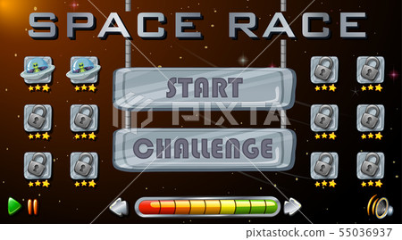 Space race game background Space race game background 55036937