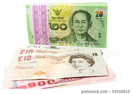 United Kingdom and Thailand bank Notes. United Kingdom and Thailand bank Notes. 55038610
