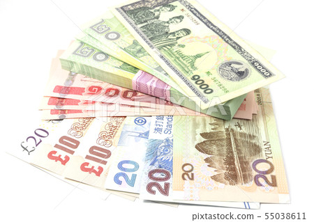 United Kingdom, Thailand Baht, Chinese Yuan banks. United Kingdom, Thailand Baht, Chinese Yuan banks. 55038611