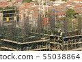 Builder worker in safety protective equipment. 55038864