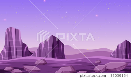 Isolated space background scene - Stock Illustration [55039164] - PIXTA