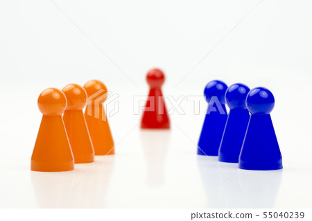 Close-up photo of a group of different-colored 55040239