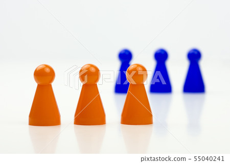 Close-up photo of a group of different-colored 55040241