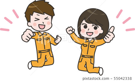 Male and female-worker 05 55042338