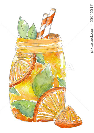 Watercolor painting Lemonade Watercolor painting Lemonade 55045517