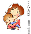 Mother holding a baby Mother holding a baby 55047444