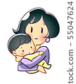 Mother holding a baby Mother holding a baby 55047624
