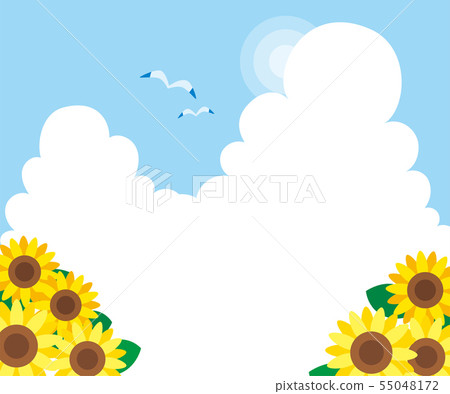 Summer Sky With Clouds Over The Road Stock Illustration