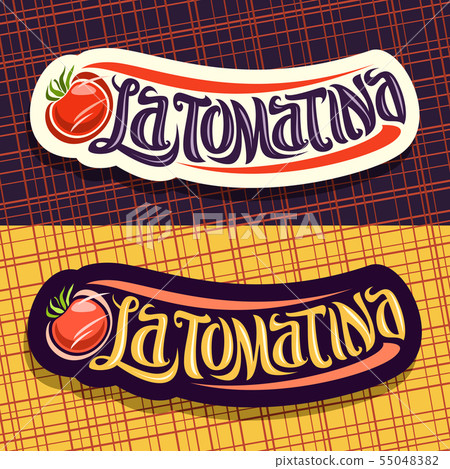 Vector logos for Tomatina festival Vector logos for Tomatina festival 55048382