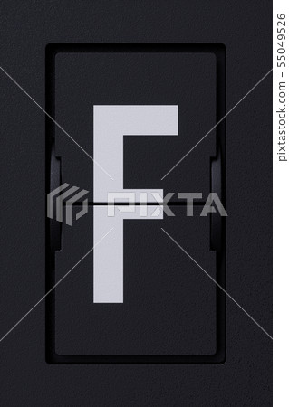 Airport mechanical flip board panel character font Airport mechanical flip board panel character font 55049526