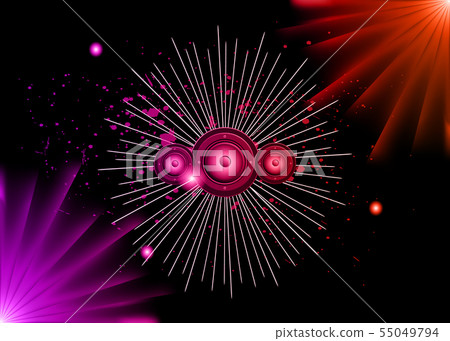 Disco club flyer. 55049794