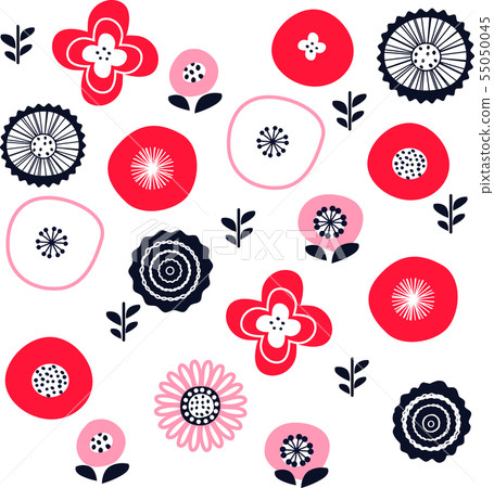 鮮花_斯堪的納維亞風格_紅色_粉紅色 鮮花_斯堪的納維亞風格_紅色_粉紅色 55050045