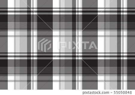 Grayscale black white check plaid seamless pattern Grayscale black white check plaid seamless pattern 55050848