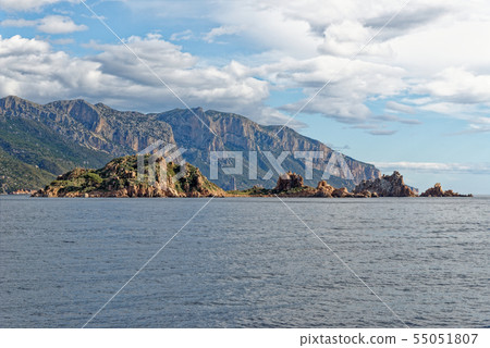 Sailboat off the coast of Sardinia - Italy 55051807